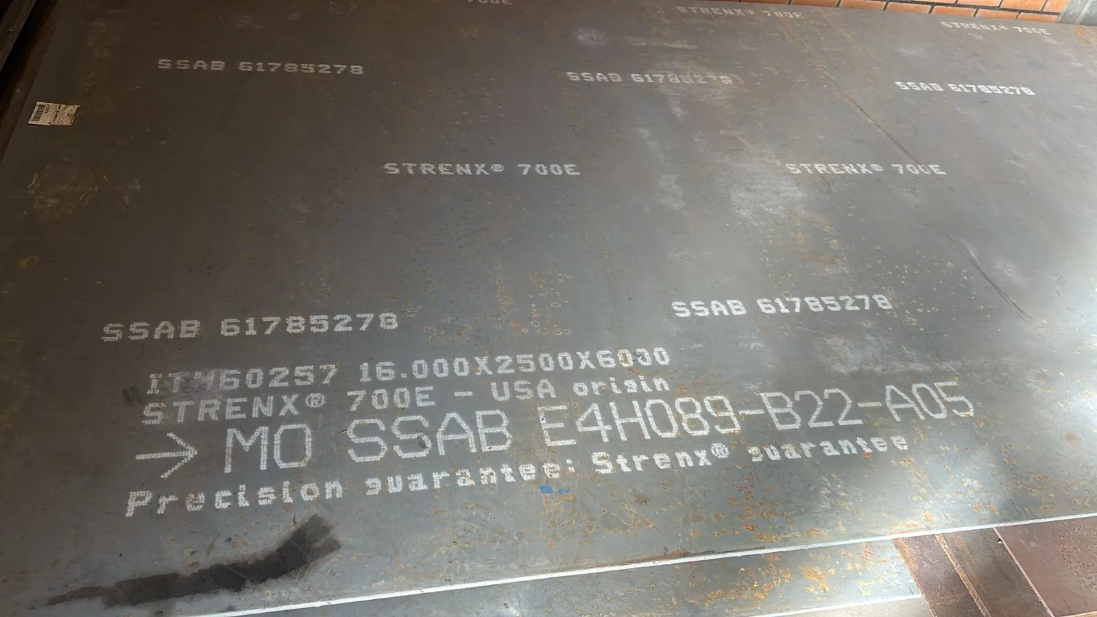 Chapa 5/8" - STRENX 700 - 6000 x 2500 x 1500 x 120 x 4500 x 2380