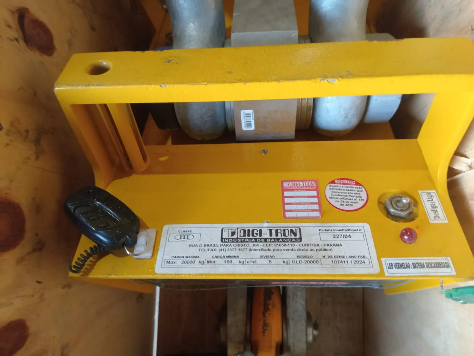 Balança De Gancho Suspensa 20 Toneladas DIGITRON