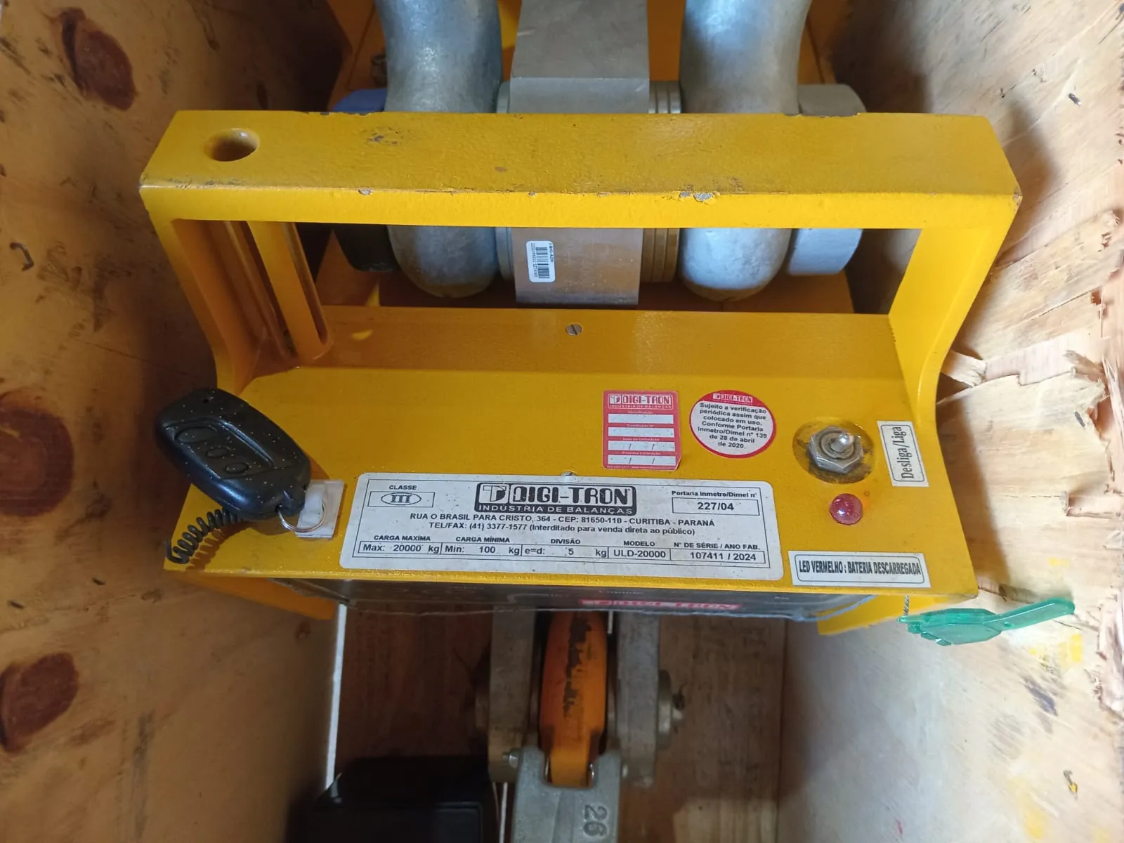 Balança De Gancho Suspensa 20 Toneladas DIGITRON
