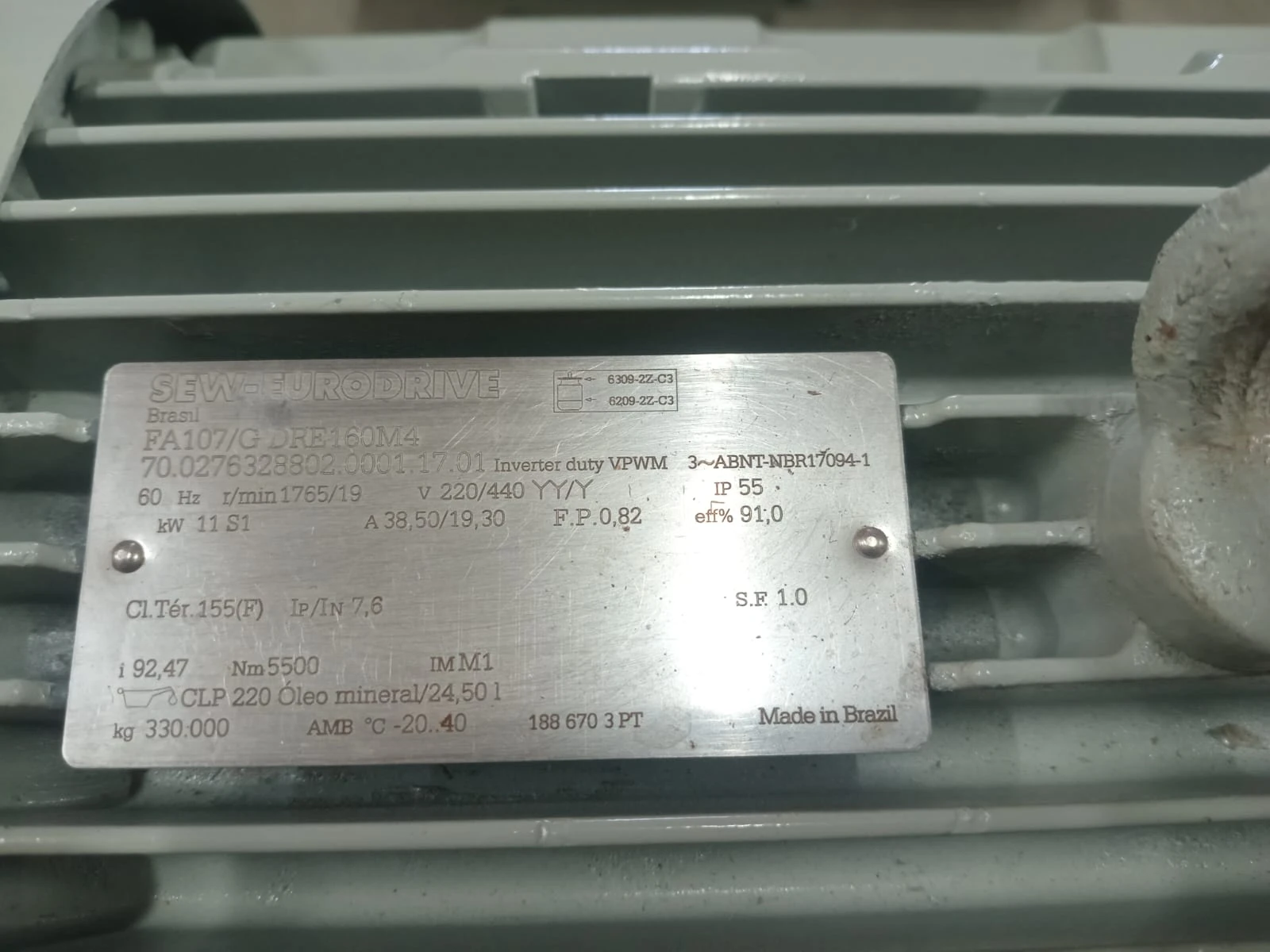 Motor Elétrico SEW DRE160M4 - Unidade