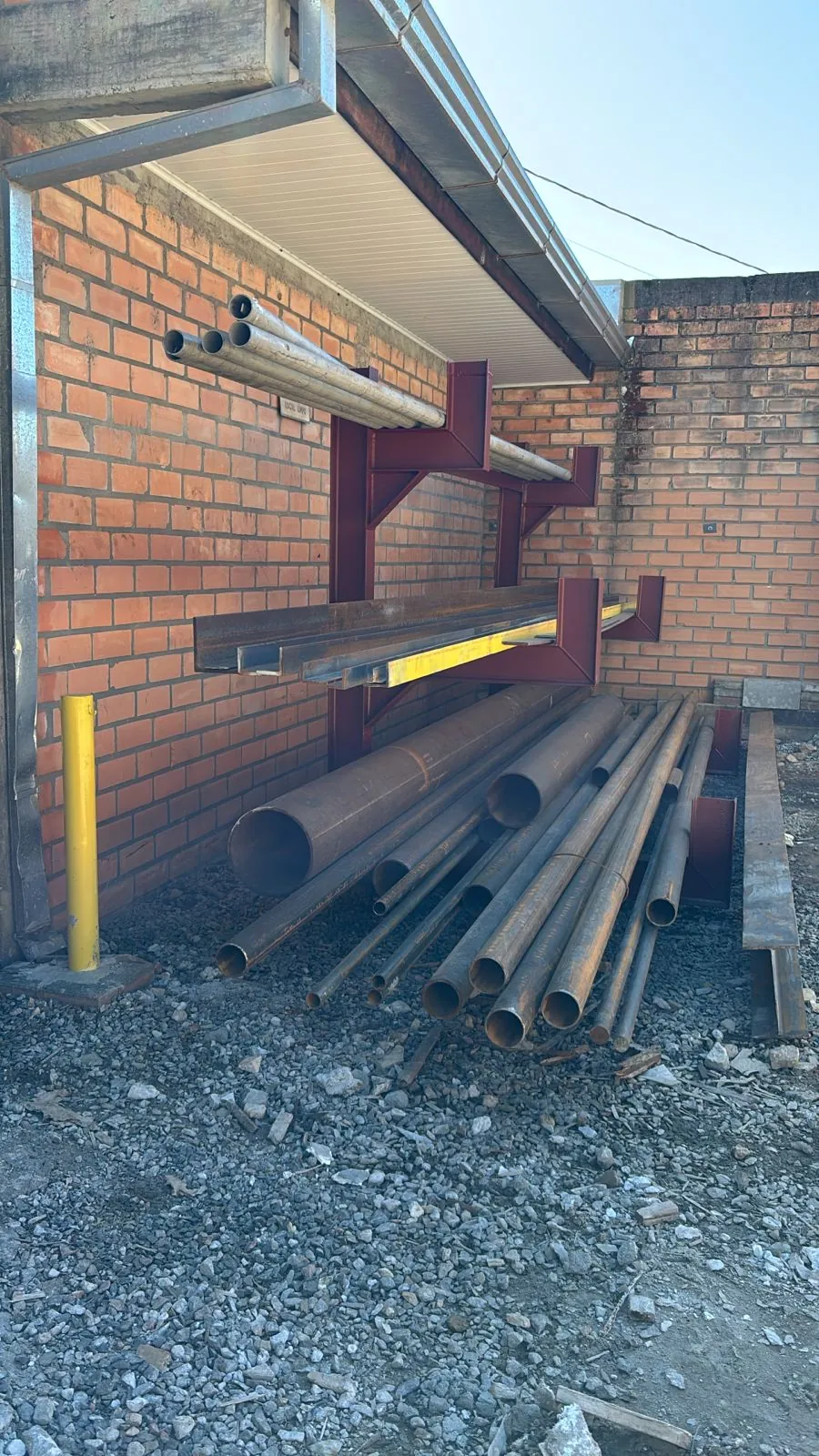 Rack Porta Perfis e Tubos Industrial com 2 e 3 Níveis